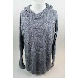 UGG Australia Mens Hoodie Sweatshirt Blue White Space Dye Long Sleeve XL